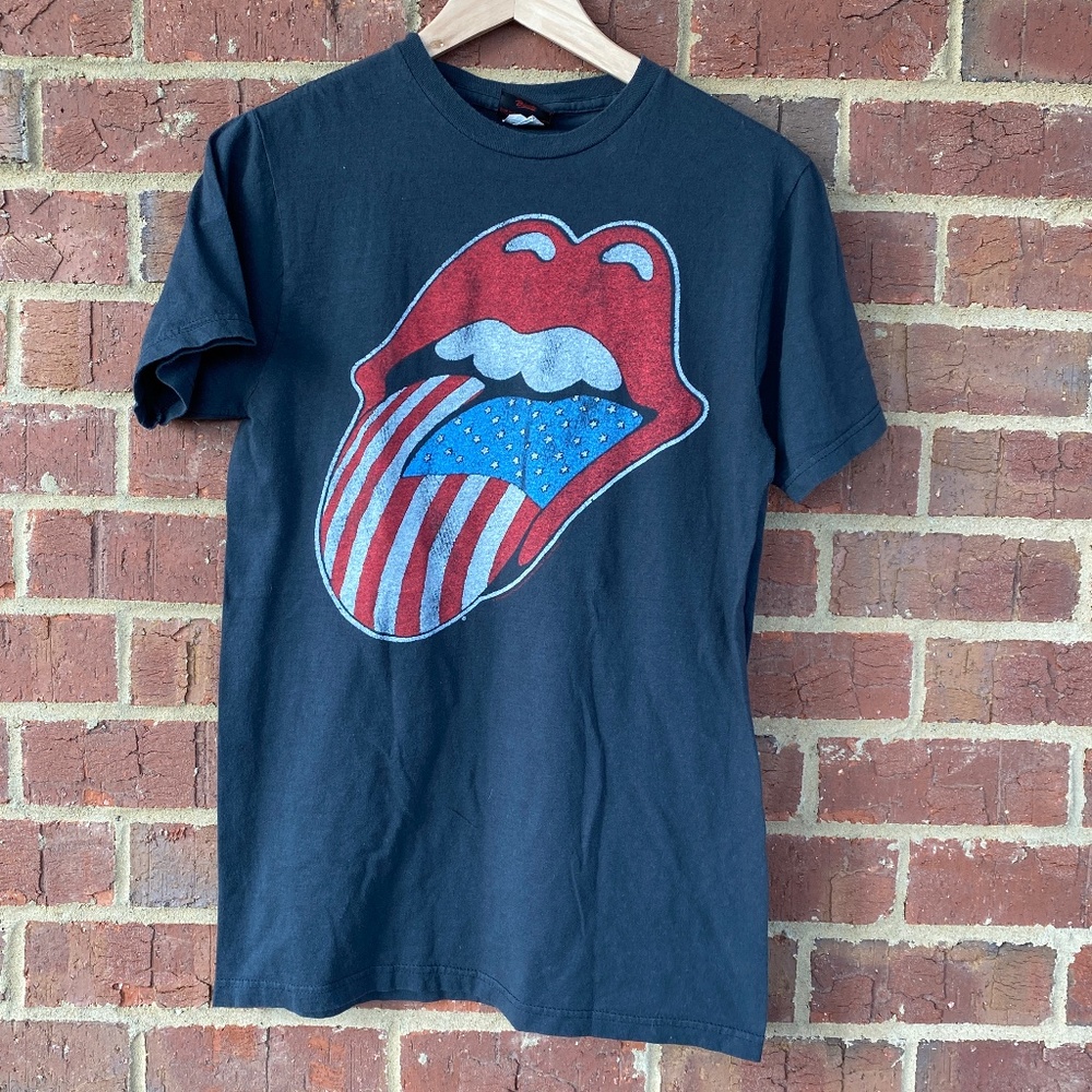 Maglietta Uomo Rolling Stones - Grigio Antracite, Taglia Large - 100% Cotone Organico